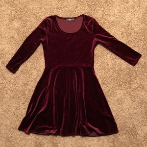 Red Velvet Dress